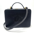 Chanel Black Leather Handbag (Pre-Owned)