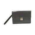 Louis Vuitton Taiga Black Taiga Leather Clutch Bag (Pre-Owned)