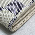 Louis Vuitton Damier Azur Damier Azur White Damier Azur Long Wallet (Bi-Fold) (Pre-Owned)