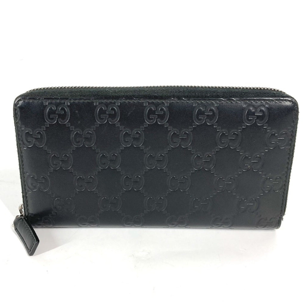 Gucci Black Leather Long Wallet (Bi-Fold) (Pre-Owned)