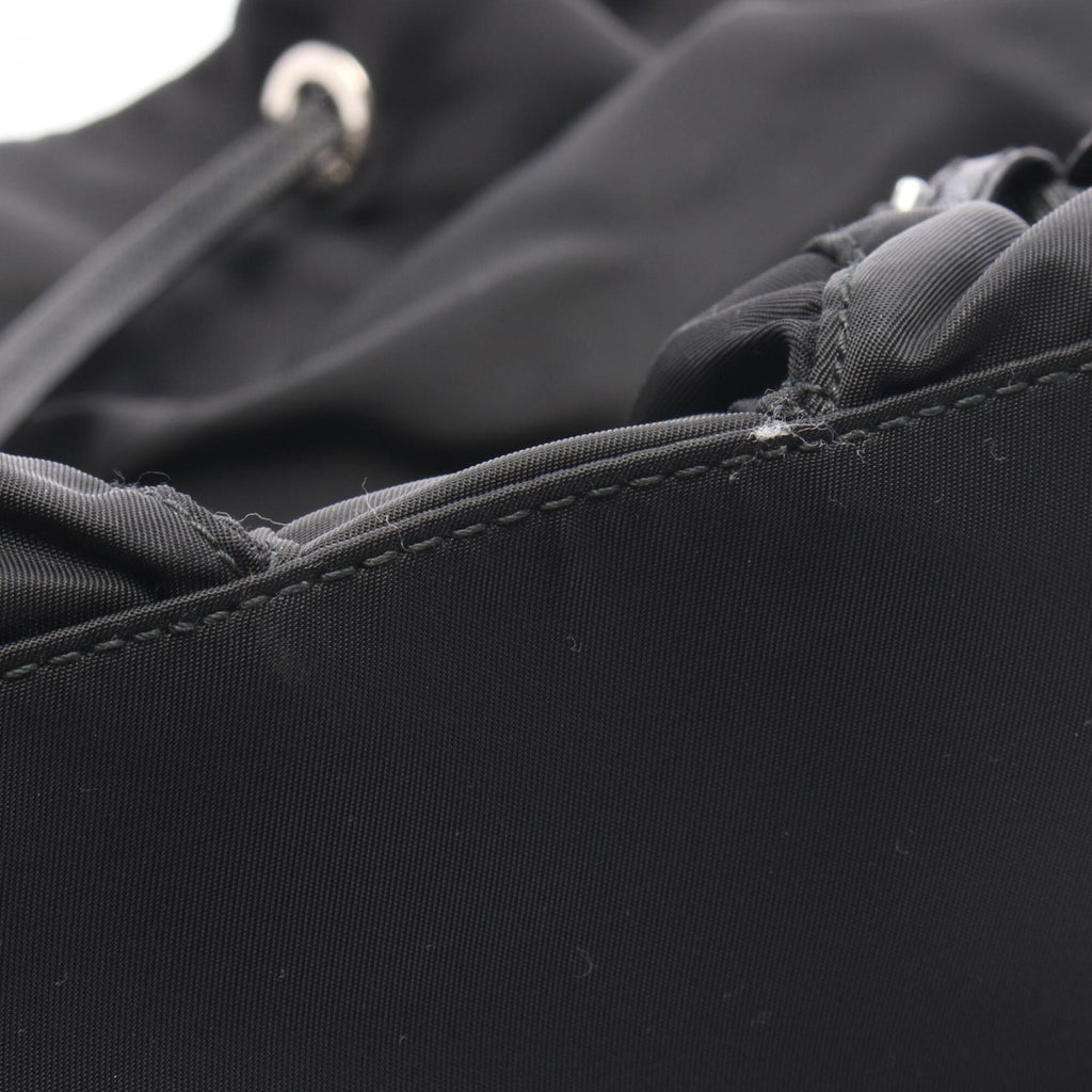 Prada Black Pink White Nylon Leather Backpack Handbag (Pre-Owned)
