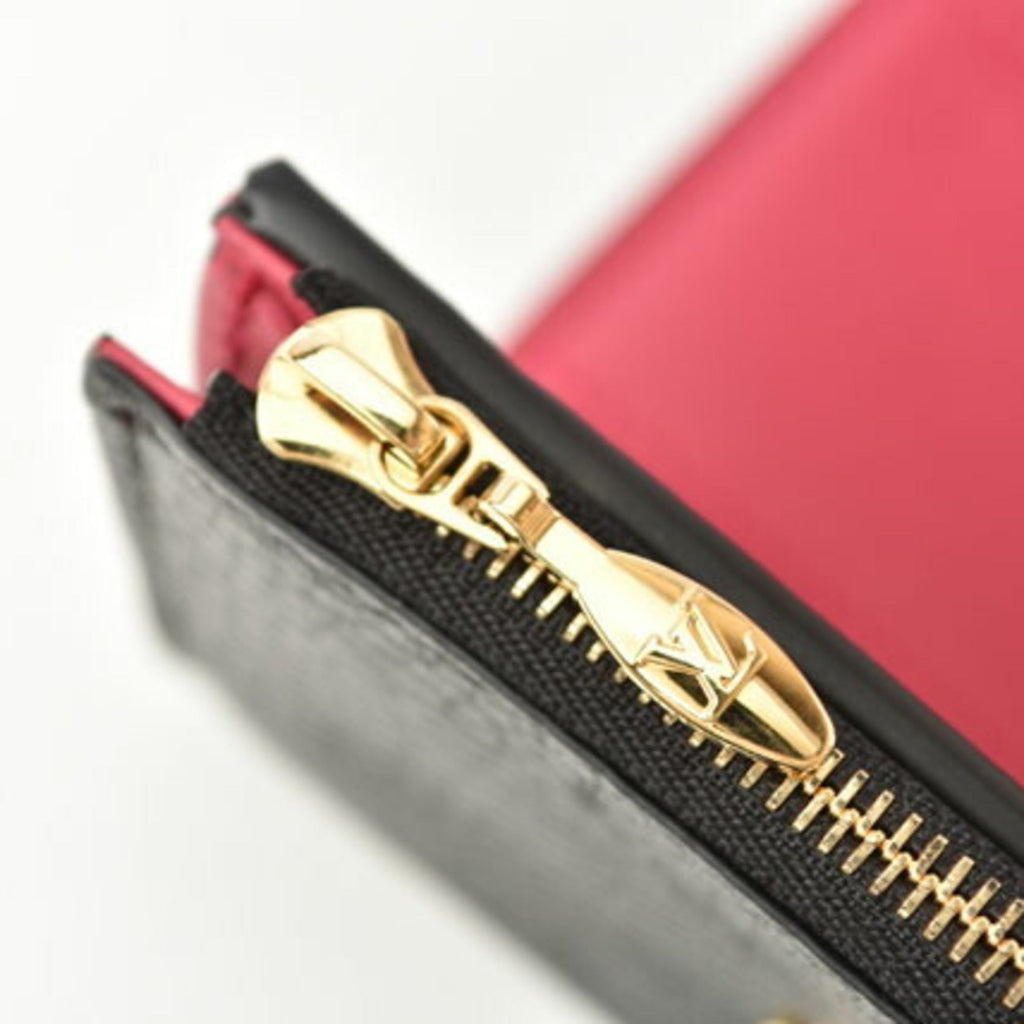 Louis Vuitton Taurillon Noir Leather Wallet (Tri-Fold) (Pre-Owned)