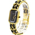Chanel Premiere Rock Quartz Watch Plated Metal And Leather Watch (Pre-Owned)