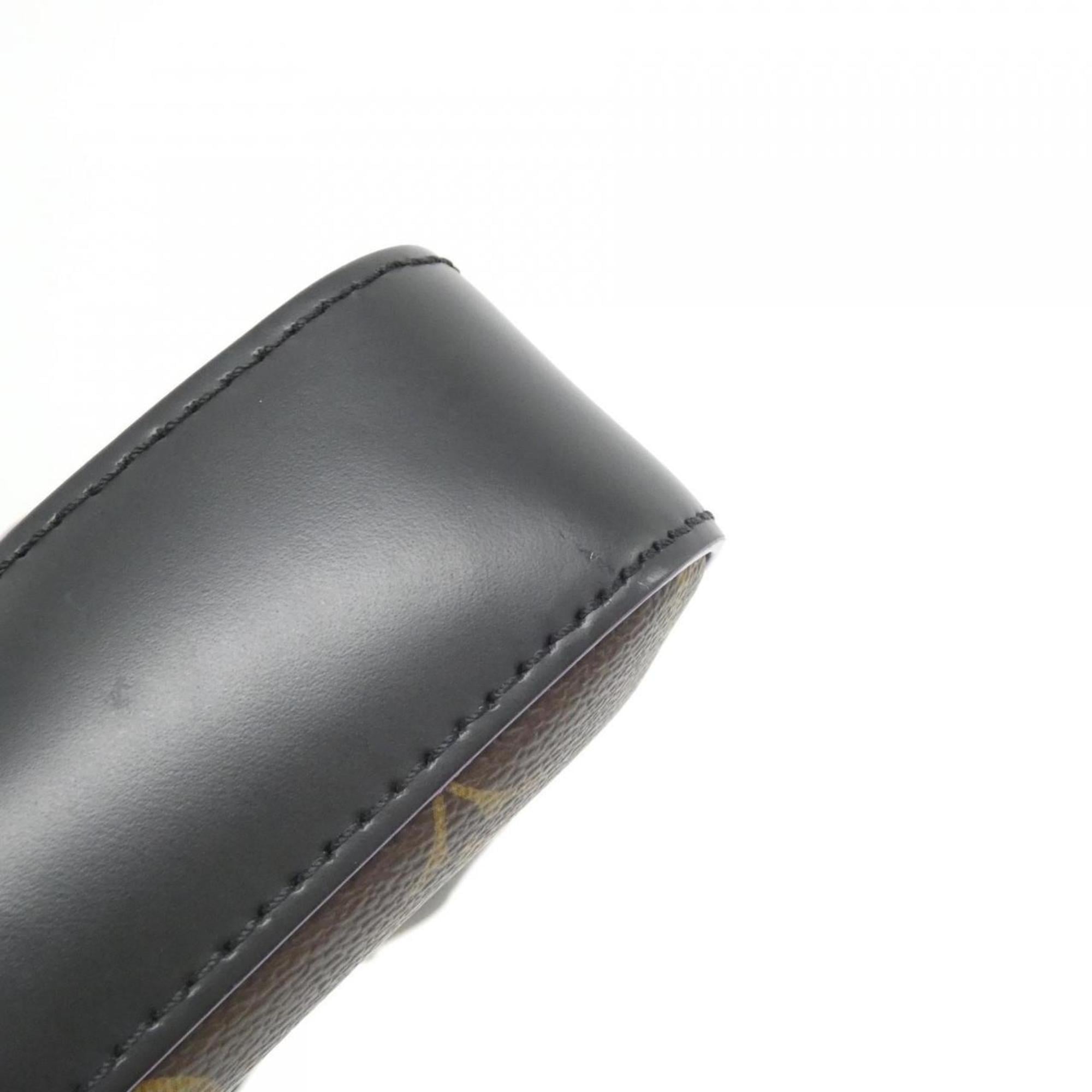 Louis Vuitton Dark Brown Marron Coated Canvas Shoulder Bag (Pre-Owned)