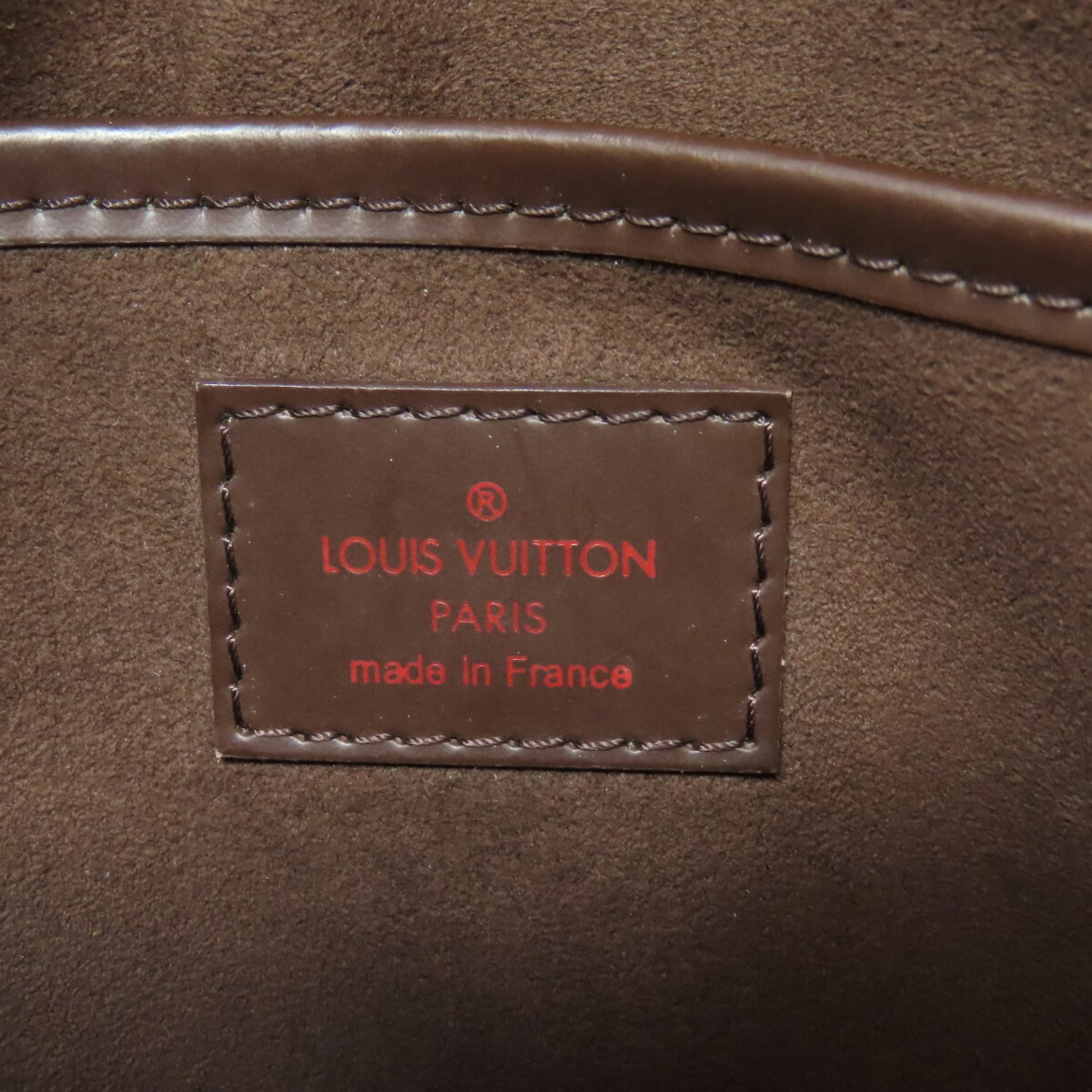 Louis Vuitton Brown Damier Canvas Clutch Bag (Pre-Owned)