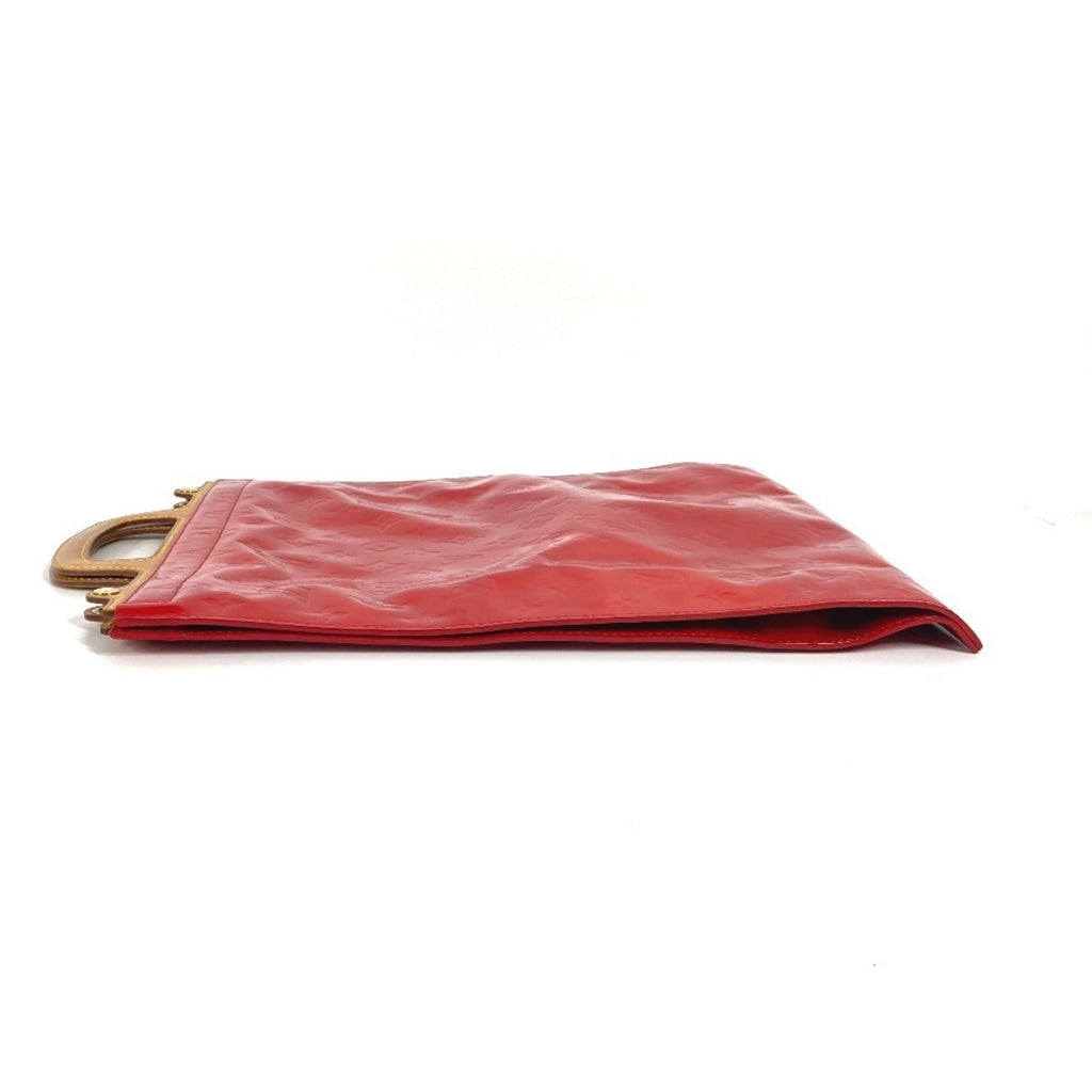 Louis Vuitton Red Color Monogram Vernis Handbag Tote Bag (Pre-Owned)