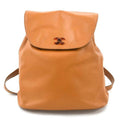 Chanel Brown Leather Backpack (Pre-Owned)
