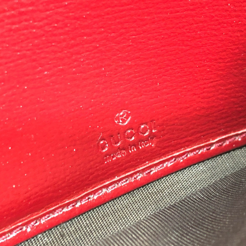 Gucci Red Leather Wallet (Bi-Fold) (Pre-Owned)