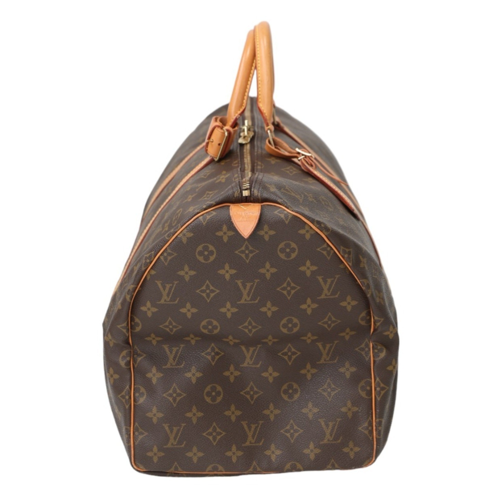 Louis Vuitton Brown Monogram Canvas Boston Bag (Pre-Owned)