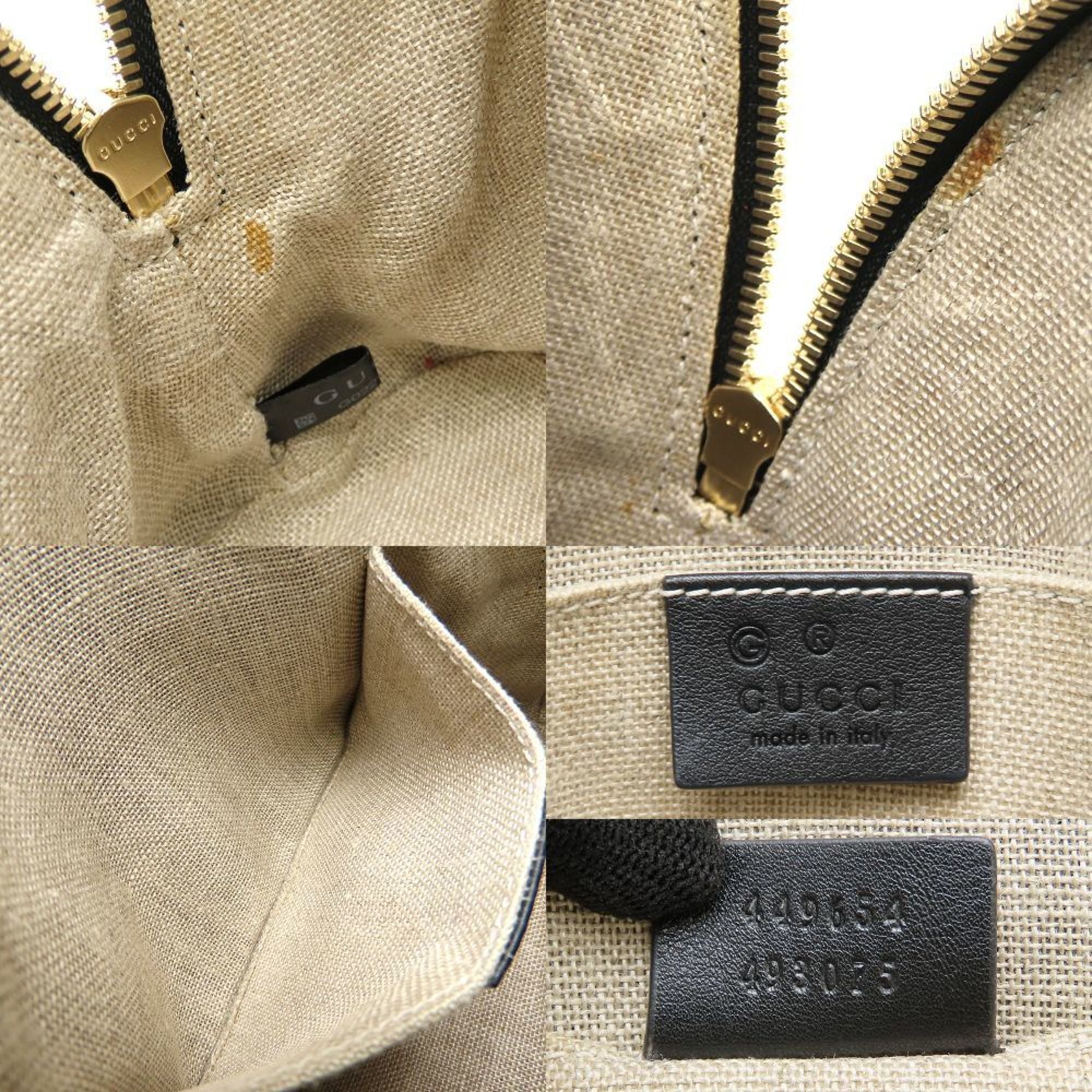 Gucci Black Leather Handbag (Pre-Owned)