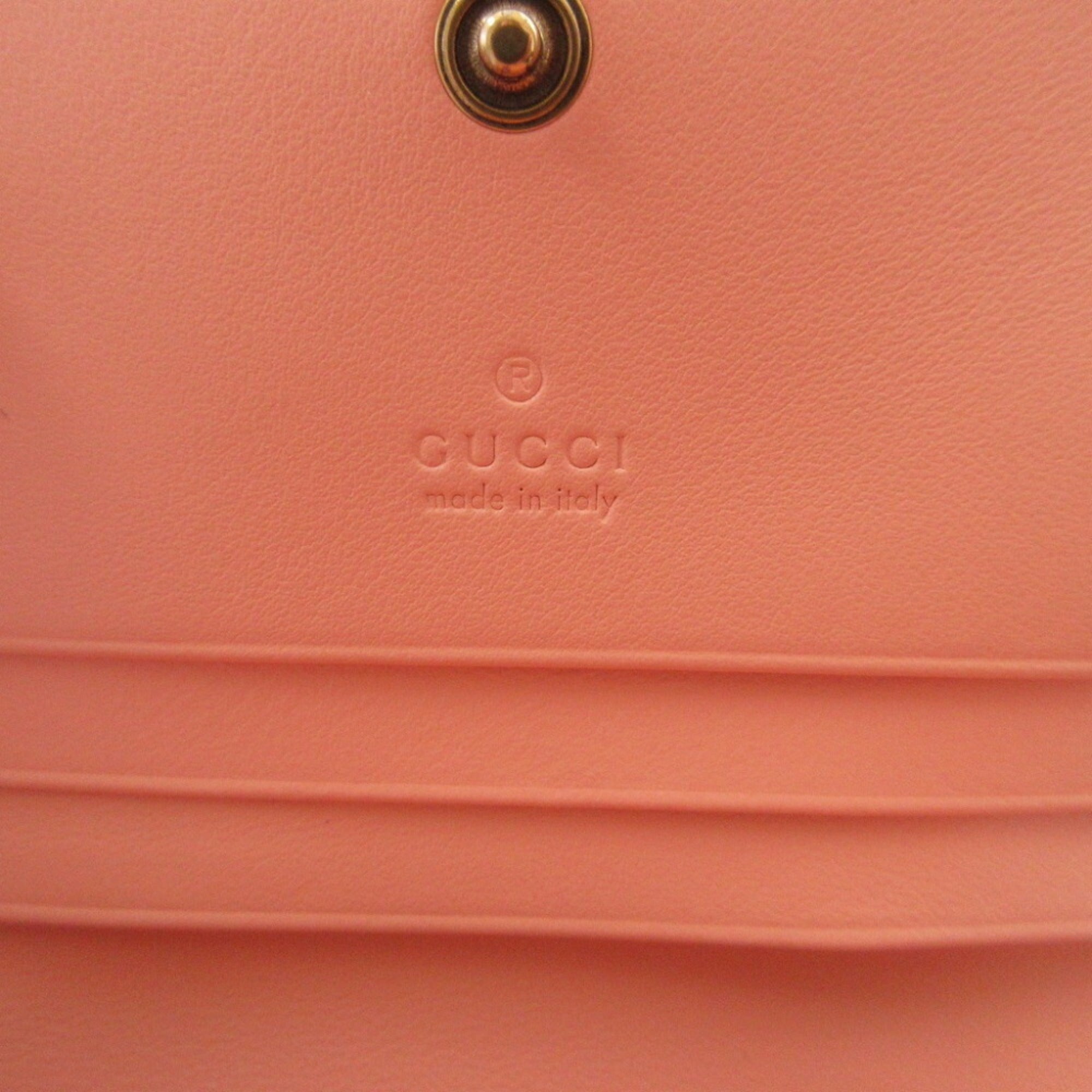 Gucci Pink Leather Wallet (Bi-Fold) (Pre-Owned)