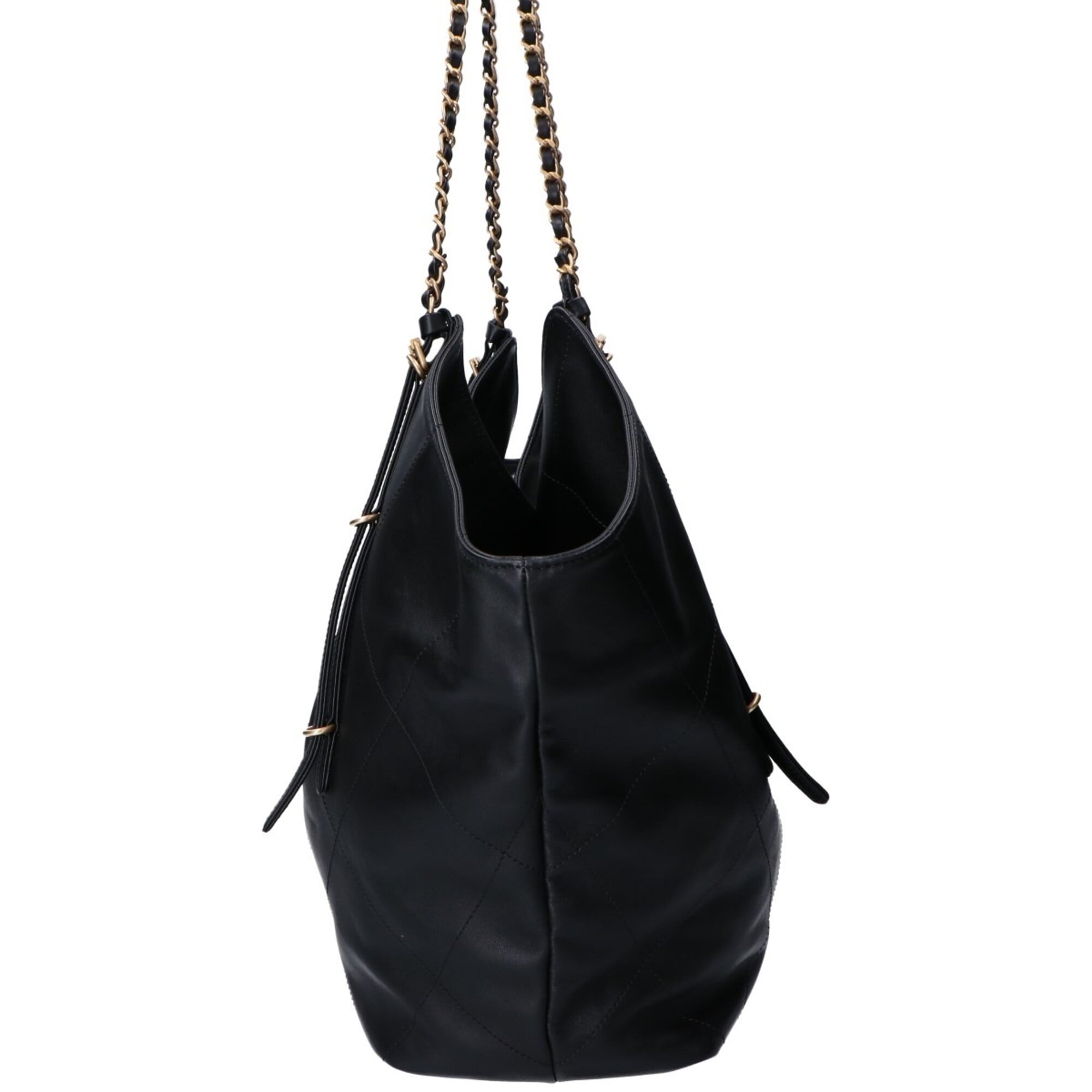 Chanel Black Leather Tote Bag (Pre-Owned)