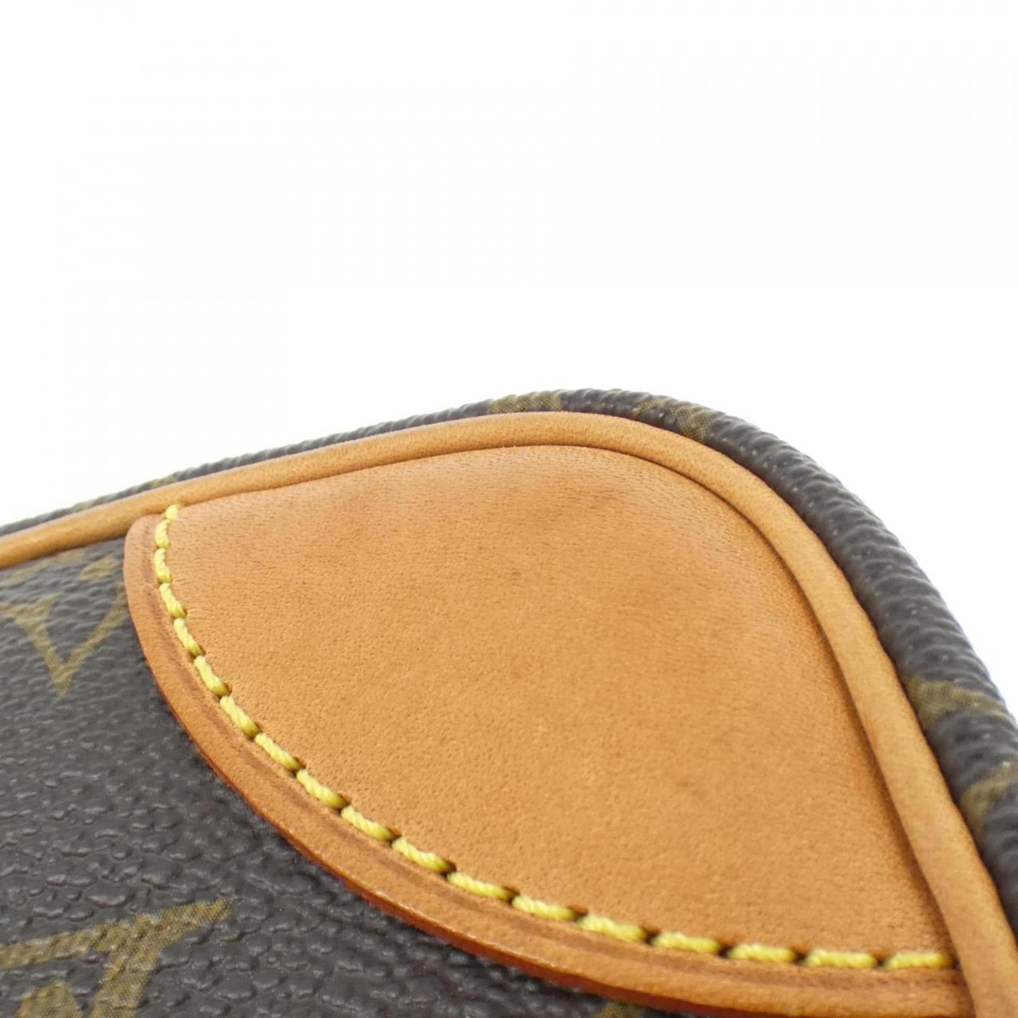 Louis Vuitton Monogram Marron Coated Canvas Shoulder Bag (Pre-Owned)