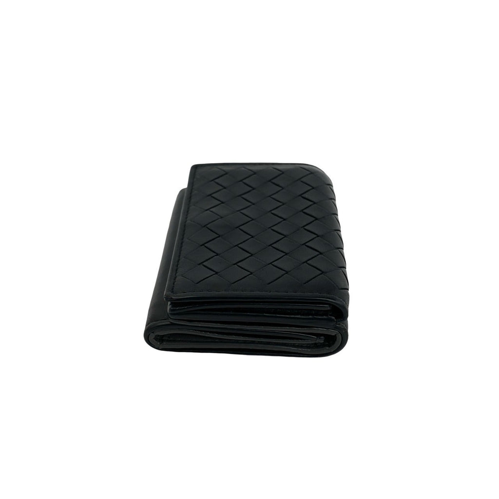 Bottega Veneta Black Leather Wallet (Tri-Fold) (Pre-Owned)