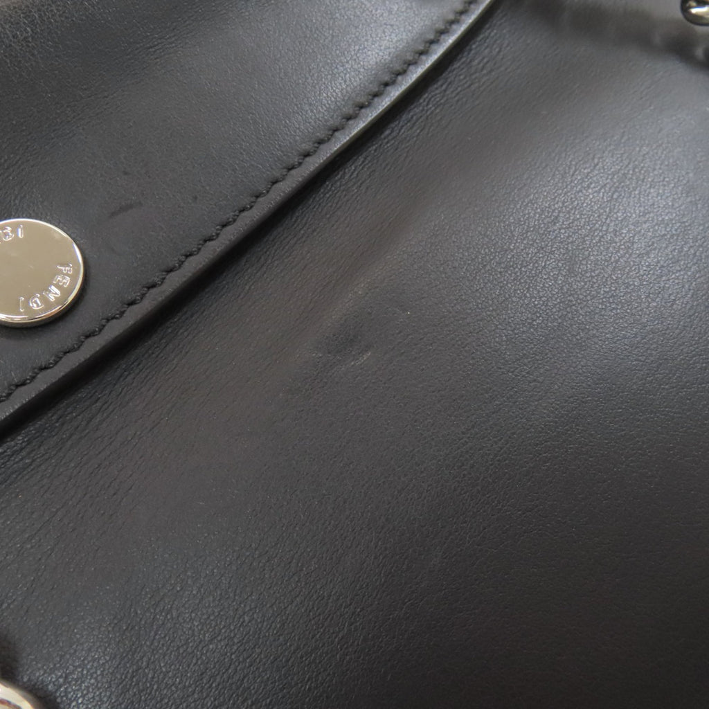Fendi Black Leather Backpack (Pre-Owned)