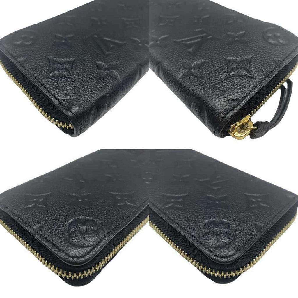 Louis Vuitton Black Monogram Empreinte Long Wallet (Bi-Fold) (Pre-Owned)