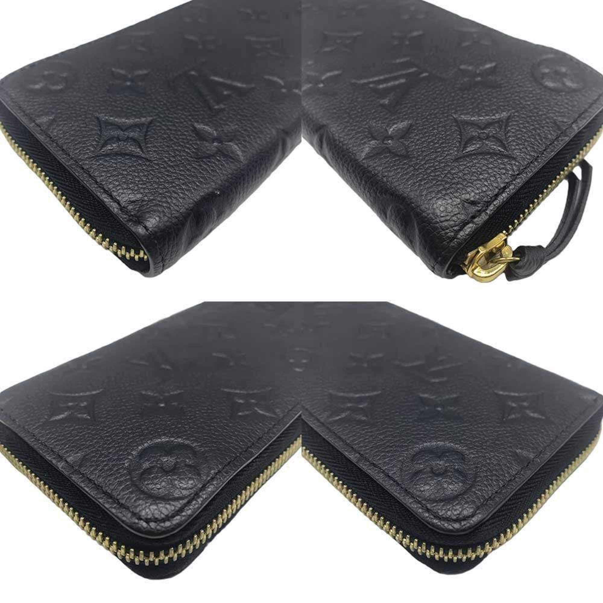 Louis Vuitton Black Monogram Empreinte Long Wallet (Bi-Fold) (Pre-Owned)