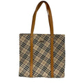 Burberry Beige Canvas Tote Bag (Pre-Owned)