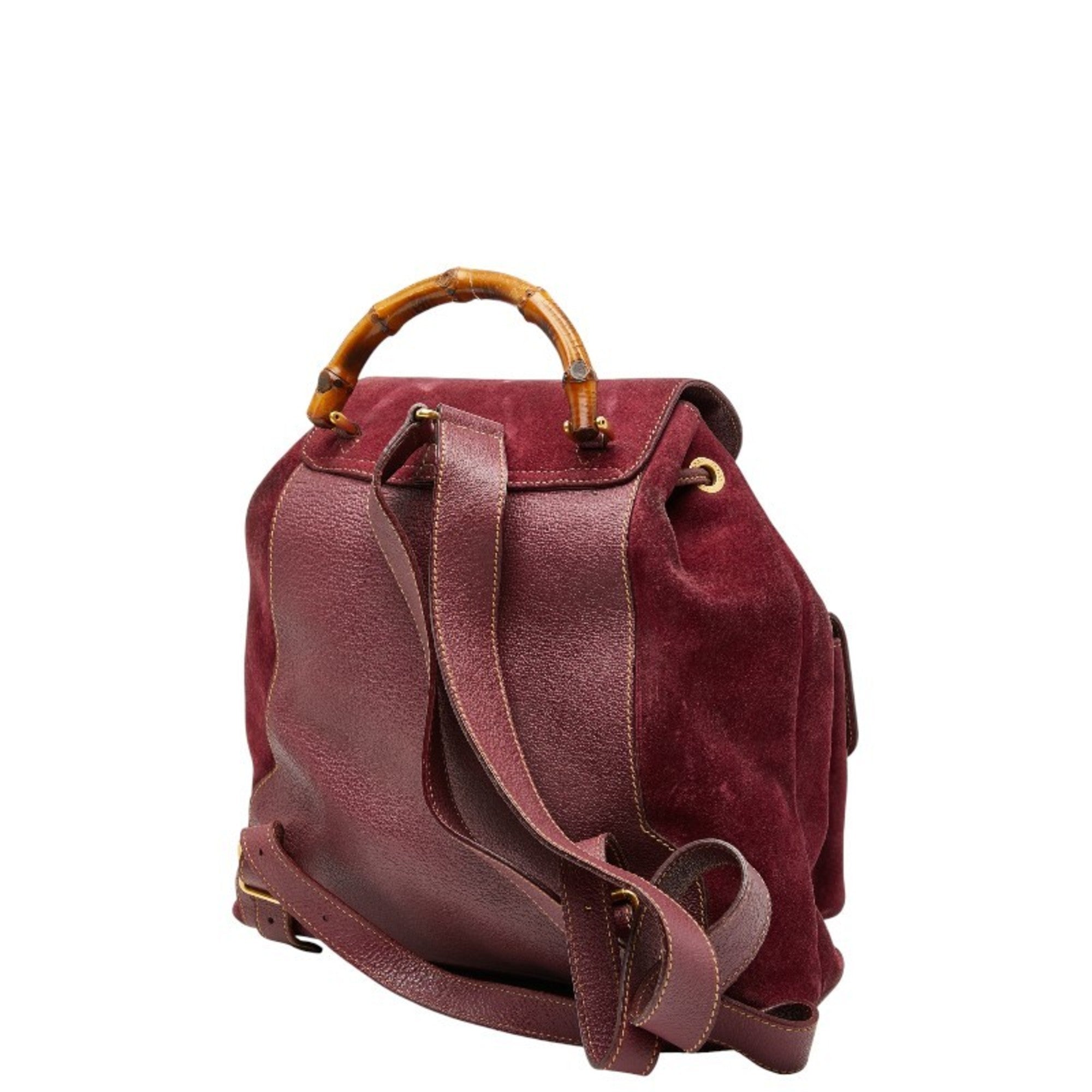 Gucci Purple Suede Backpack (Pre-Owned)