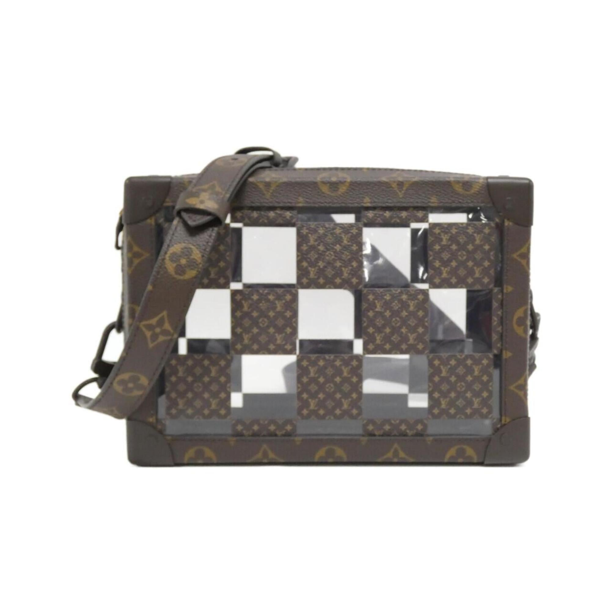 Louis Vuitton Marron Coated Canvas Shoulder Bag (Pre-Owned)