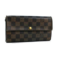 Louis Vuitton Brown Damier Canvas Long Wallet (Bi-Fold) (Pre-Owned)