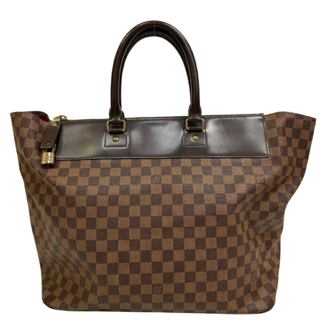 Louis Vuitton Damier Brown Red Color Leather Handbag (Pre-Owned)