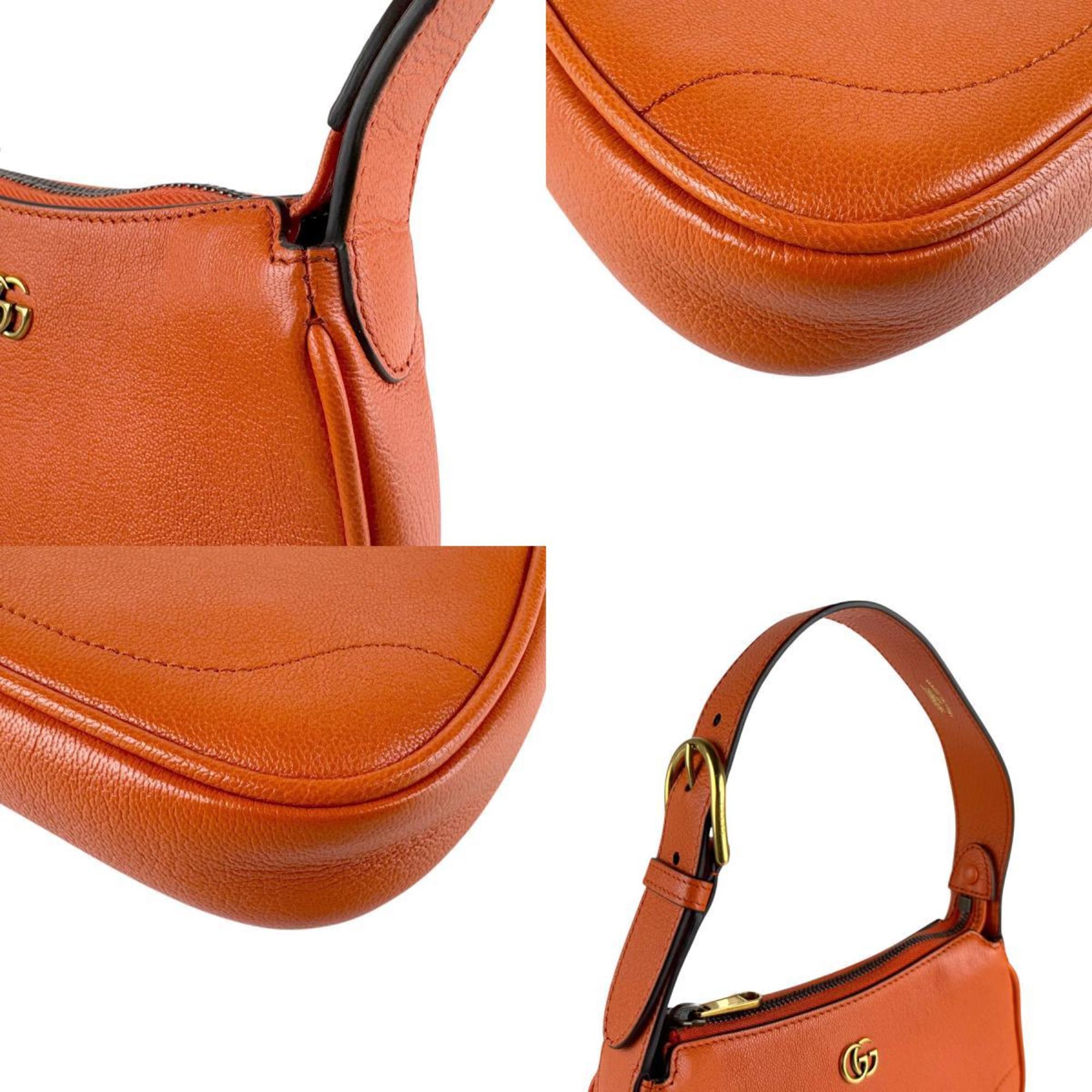 Gucci Orange Leather Handbag (Pre-Owned)