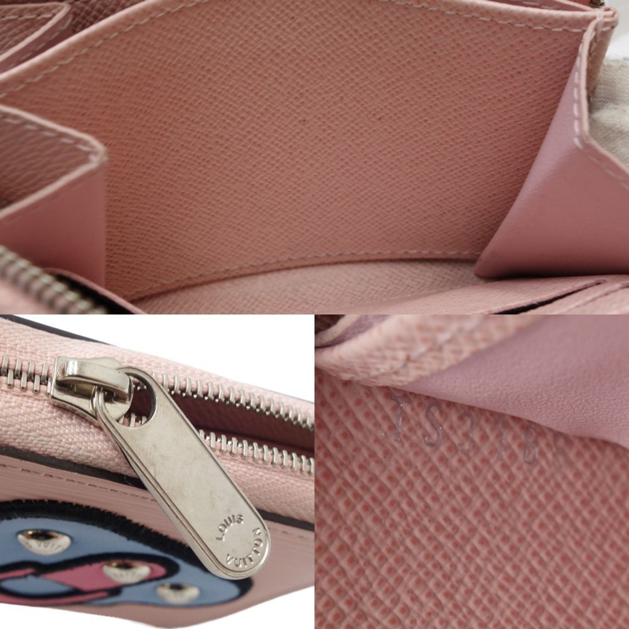 Louis Vuitton Rose Ballerine Leather Wallet (Bi-Fold) (Pre-Owned)