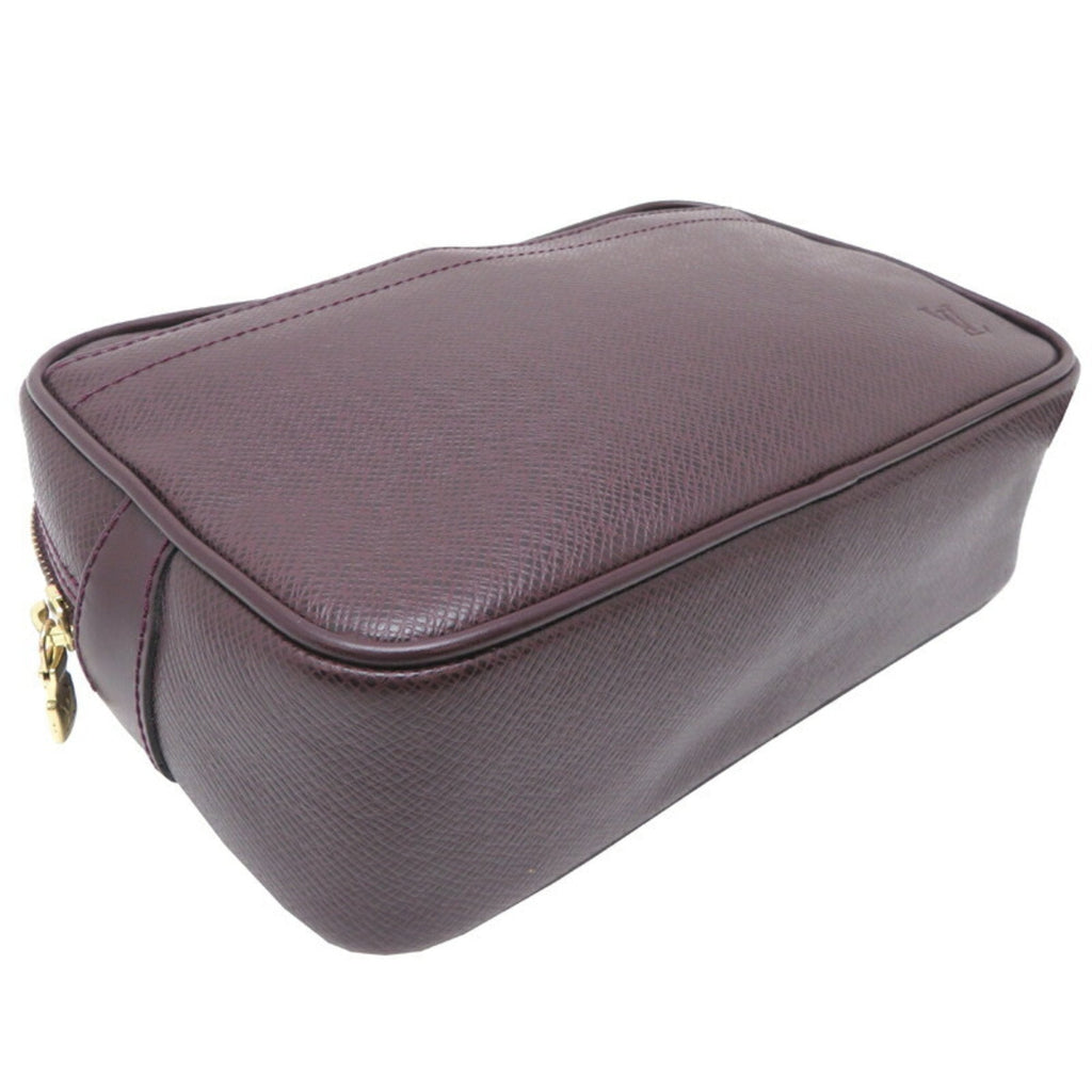 Louis Vuitton Acajou Brown Taiga Leather Clutch Bag Pouch (Pre-Owned)