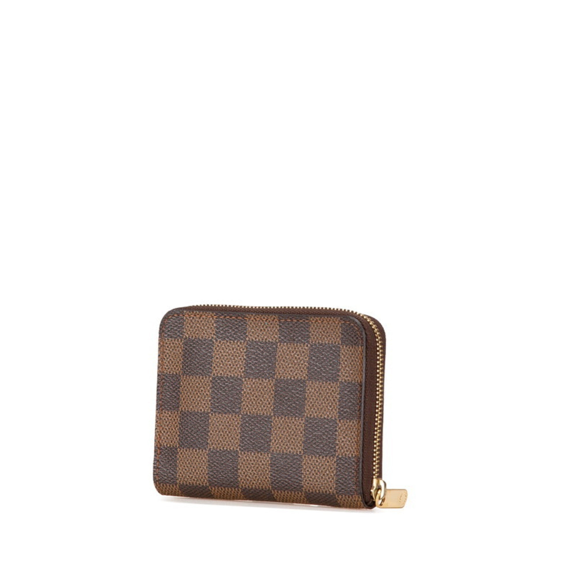 Louis Vuitton Brown Pvc Leather Coin Purse/Coin Case (Pre-Owned)