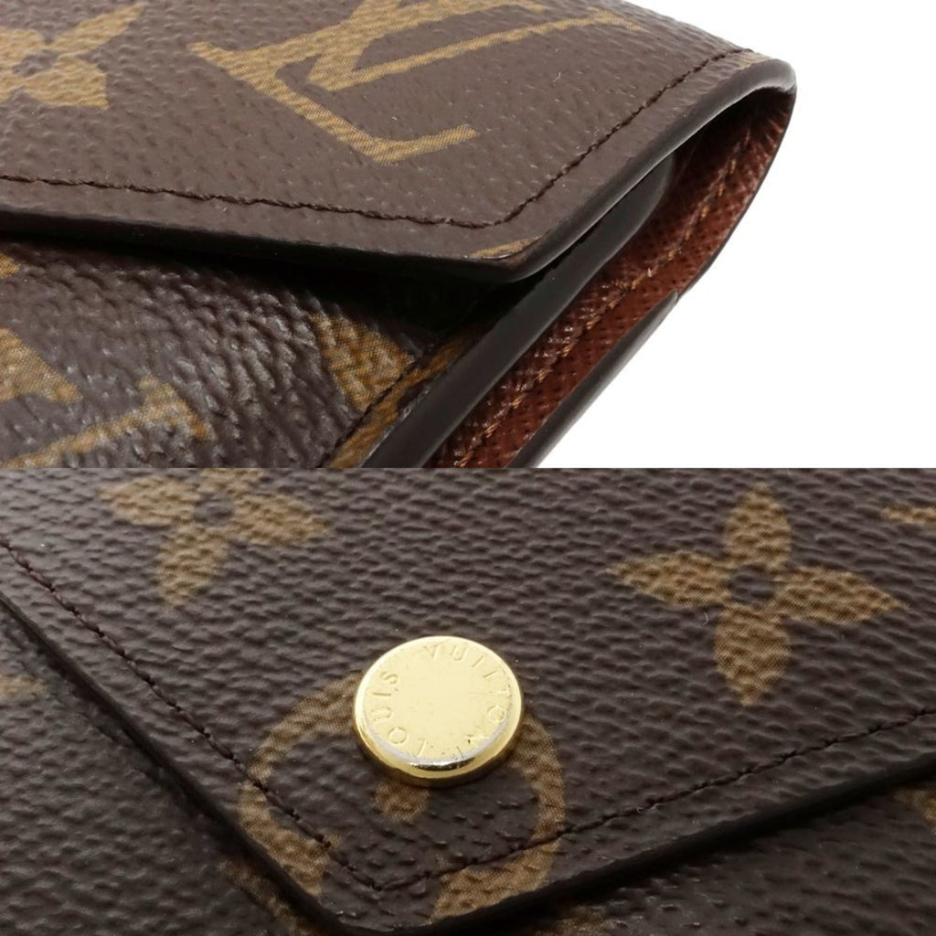 Louis Vuitton Brown Canvas Wallet (Tri-Fold) (Pre-Owned)