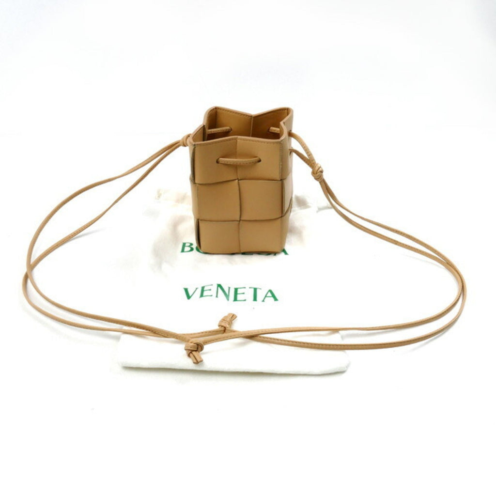 Bottega Veneta Beige Leather Shoulder Bag (Pre-Owned)