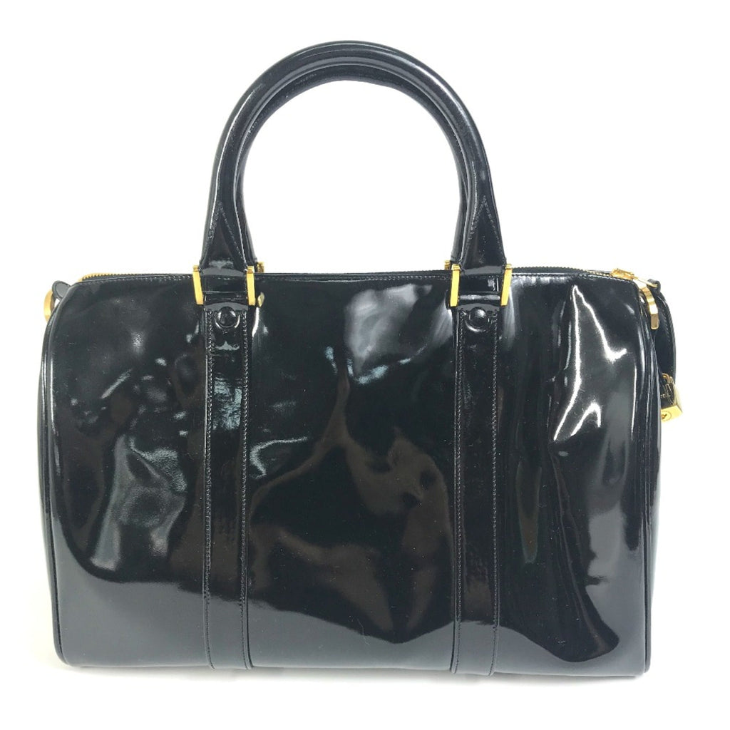 Chanel Black Patent Leather Boston Bag (Pre-Owned)