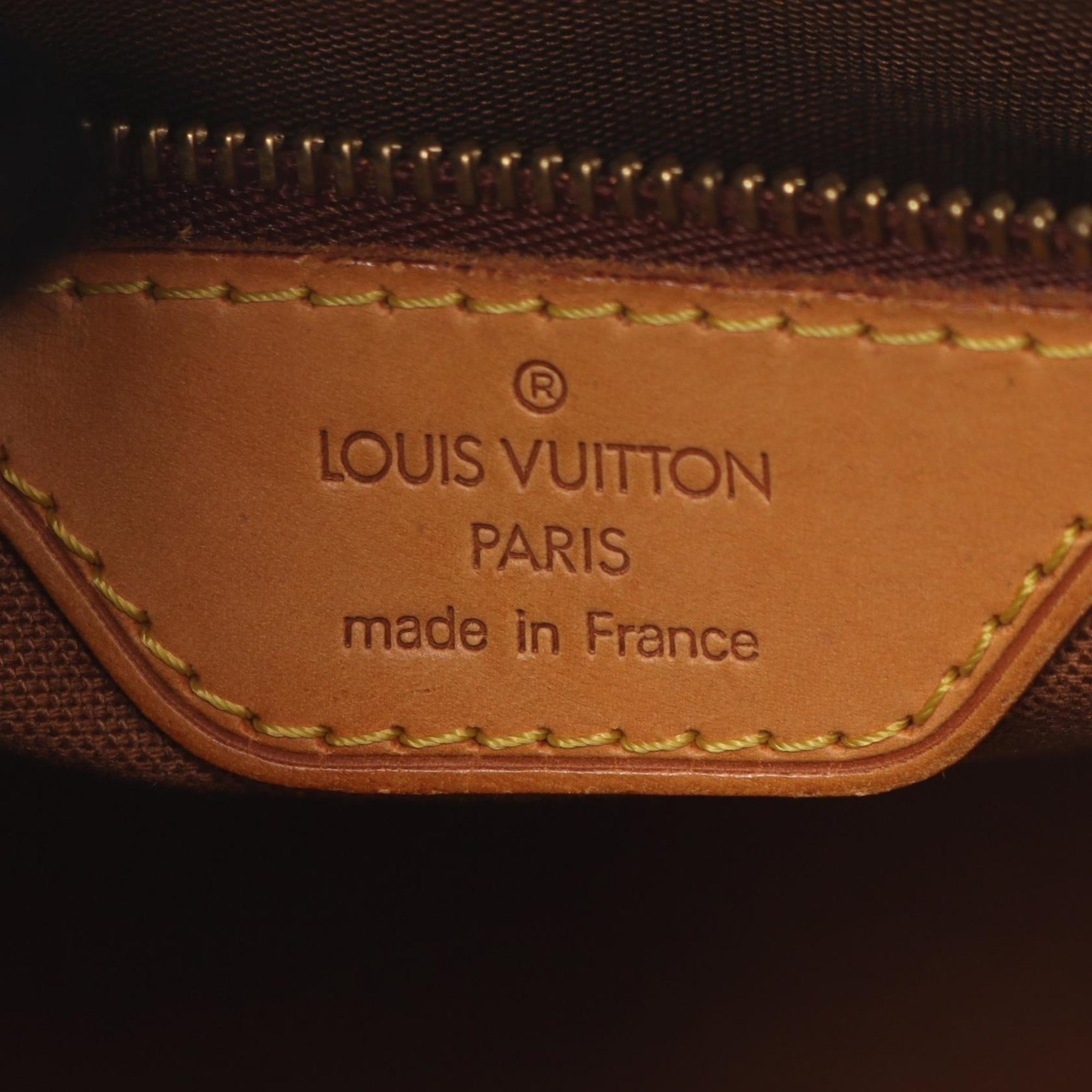 Louis Vuitton Monogram Brown Coated Canvas Leather Handbag (Pre-Owned)