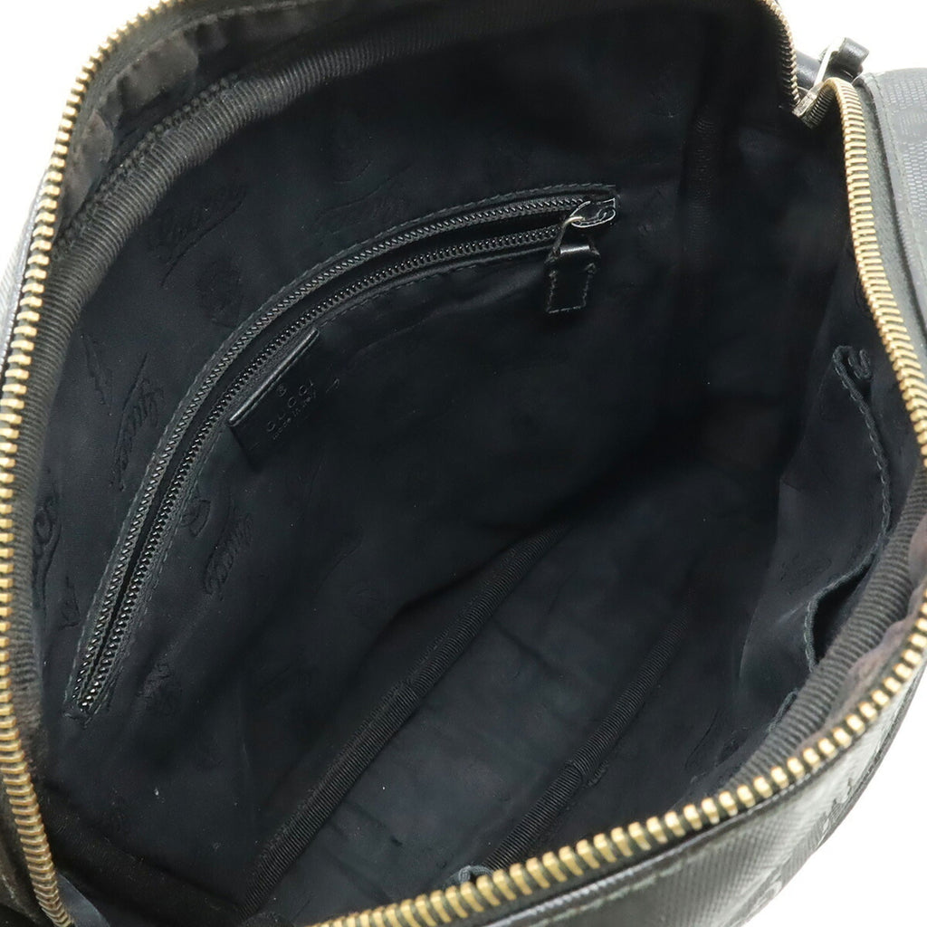 Gucci Black Gg Imprimé Pochette Shoulder Bag (Pre-Owned)