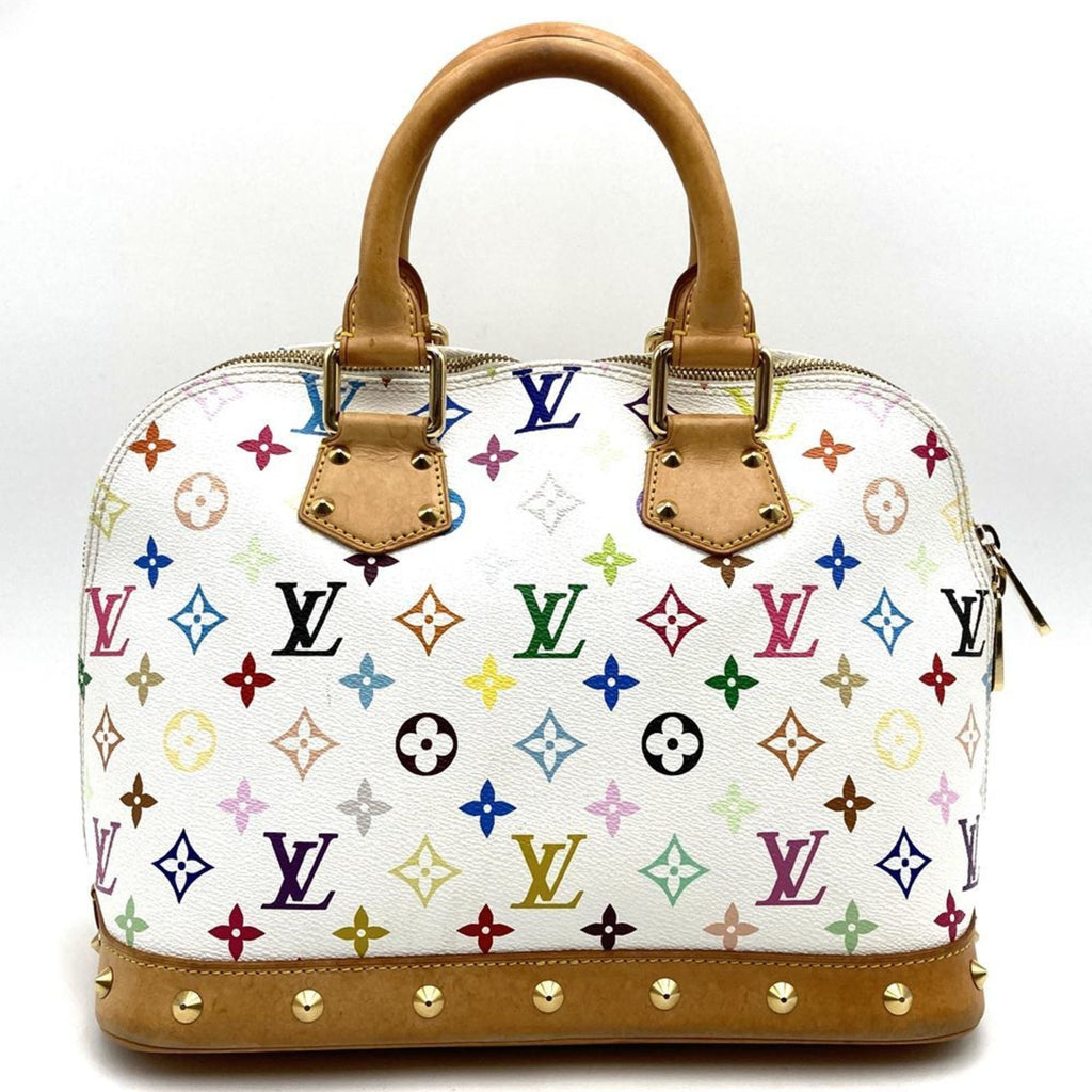 Louis Vuitton White Monogram Multicolore Handbag (Pre-Owned)