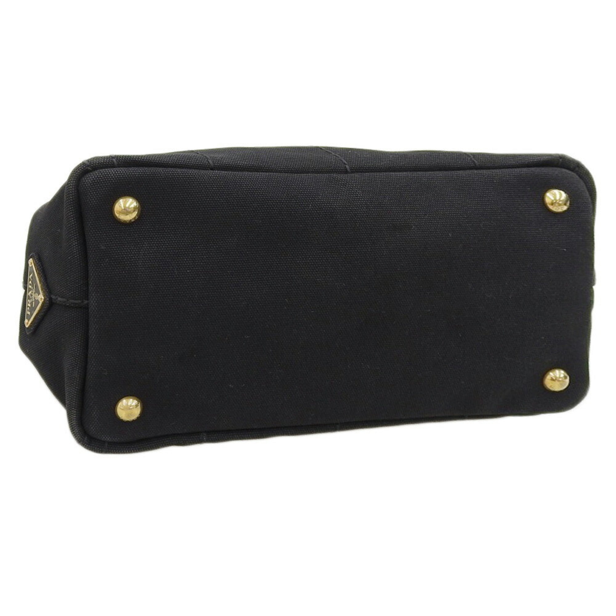 Prada Black Canvas Handbag (Pre-Owned)