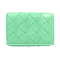 Bottega Veneta Green Leather Wallet (Tri-Fold) (Pre-Owned)