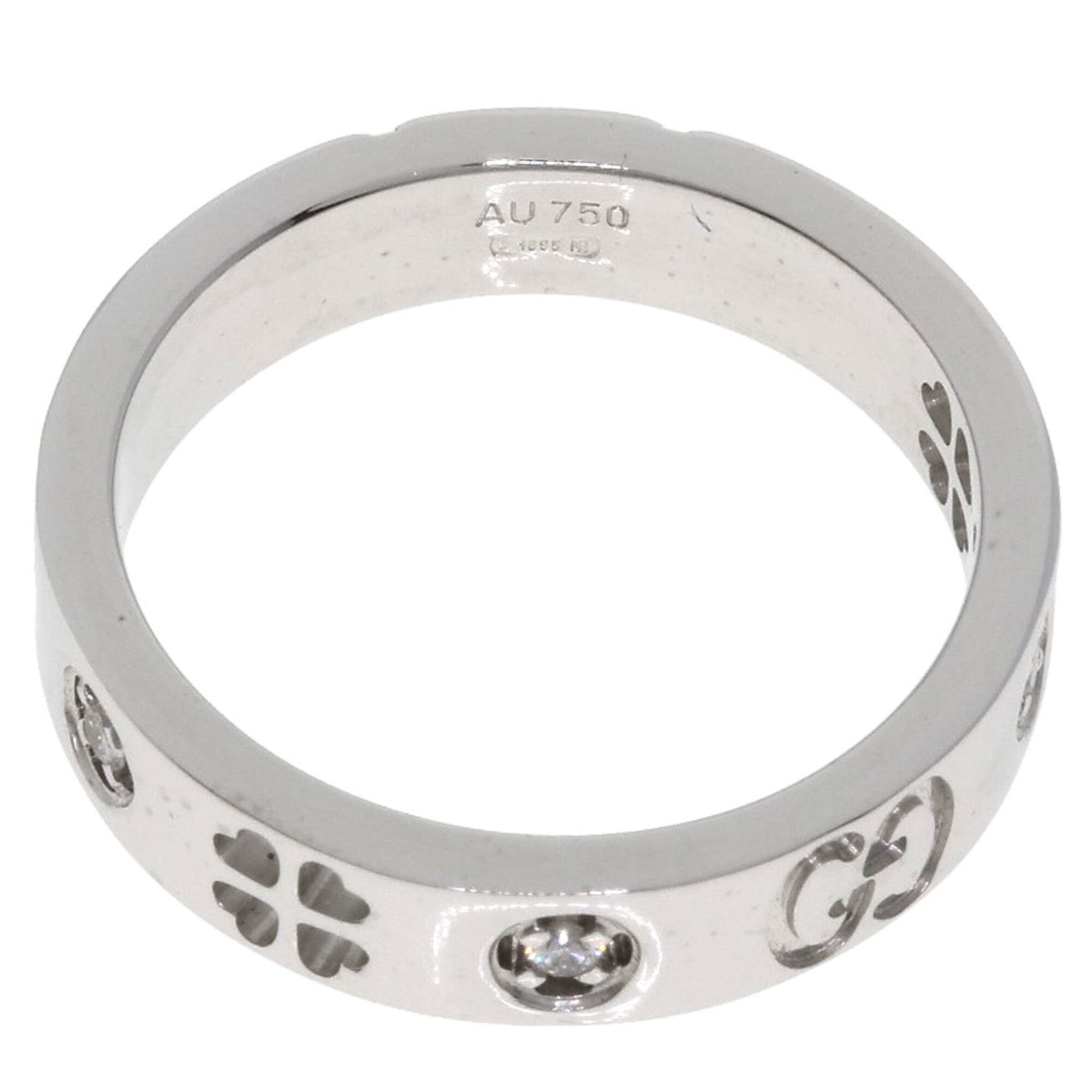 Gucci White Gold White Gold (18K) Band Ring (Pre-Owned)