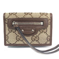 Gucci Canvas Leather Wallet (Tri-Fold) (Pre-Owned)