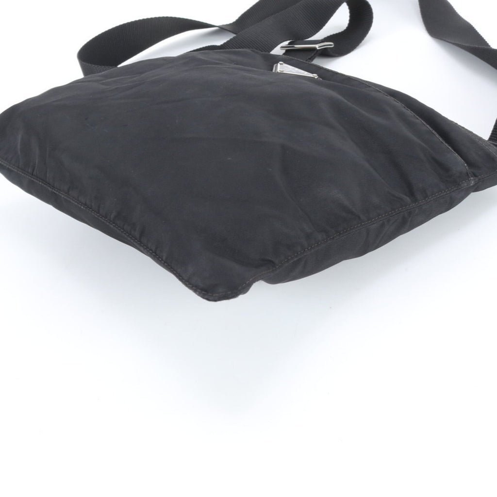 Prada Black Nylon Leather Shoulder Bag (Pre-Owned)