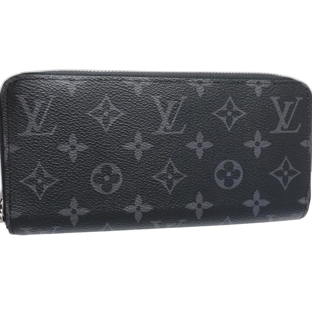 Louis Vuitton Monogram Eclipse Monogram Eclipse Noir Monogram Eclipse Long Wallet (Bi-Fold) (Pre-Owned)