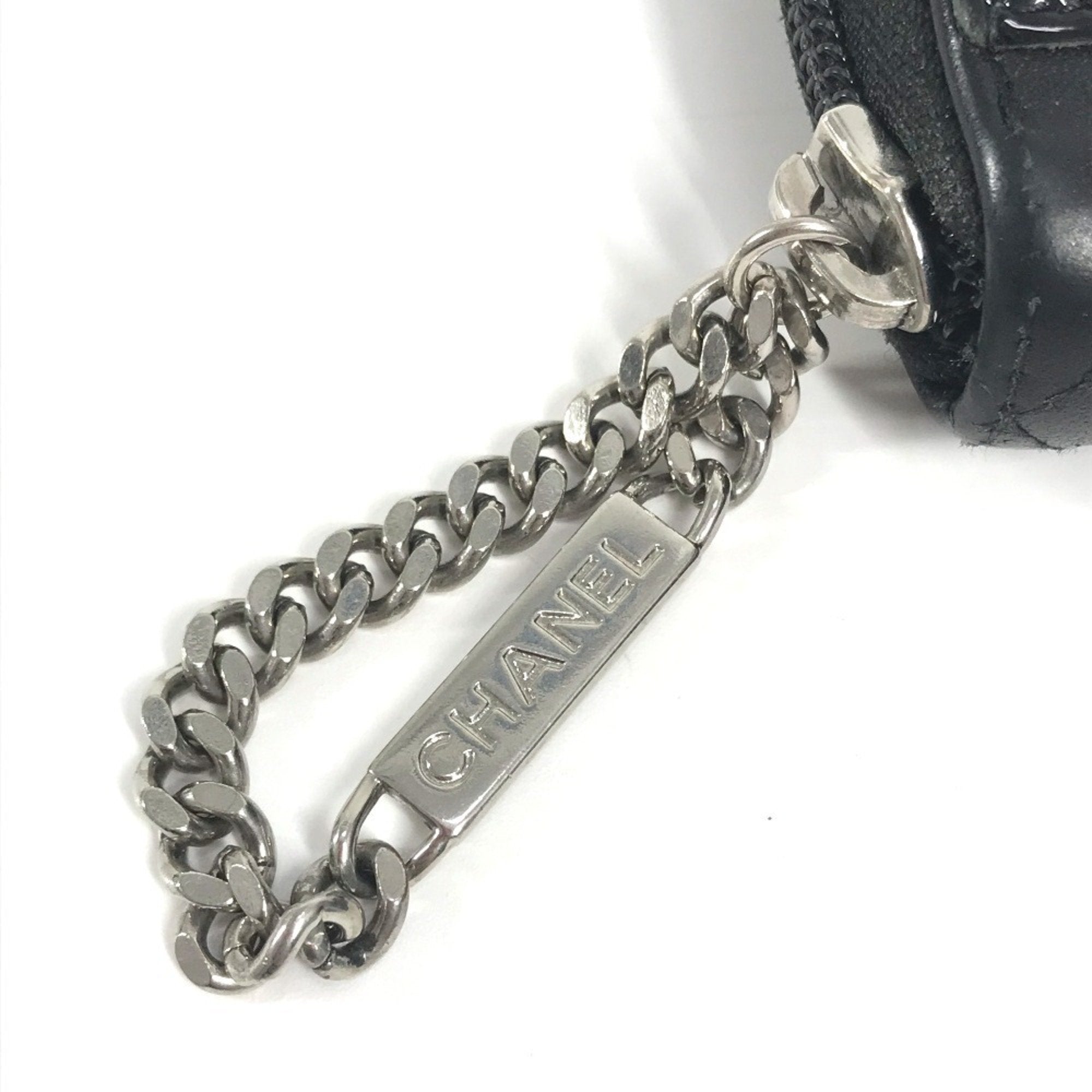 Chanel Cambon Black Leather Long Wallet (Bi-Fold) (Pre-Owned)