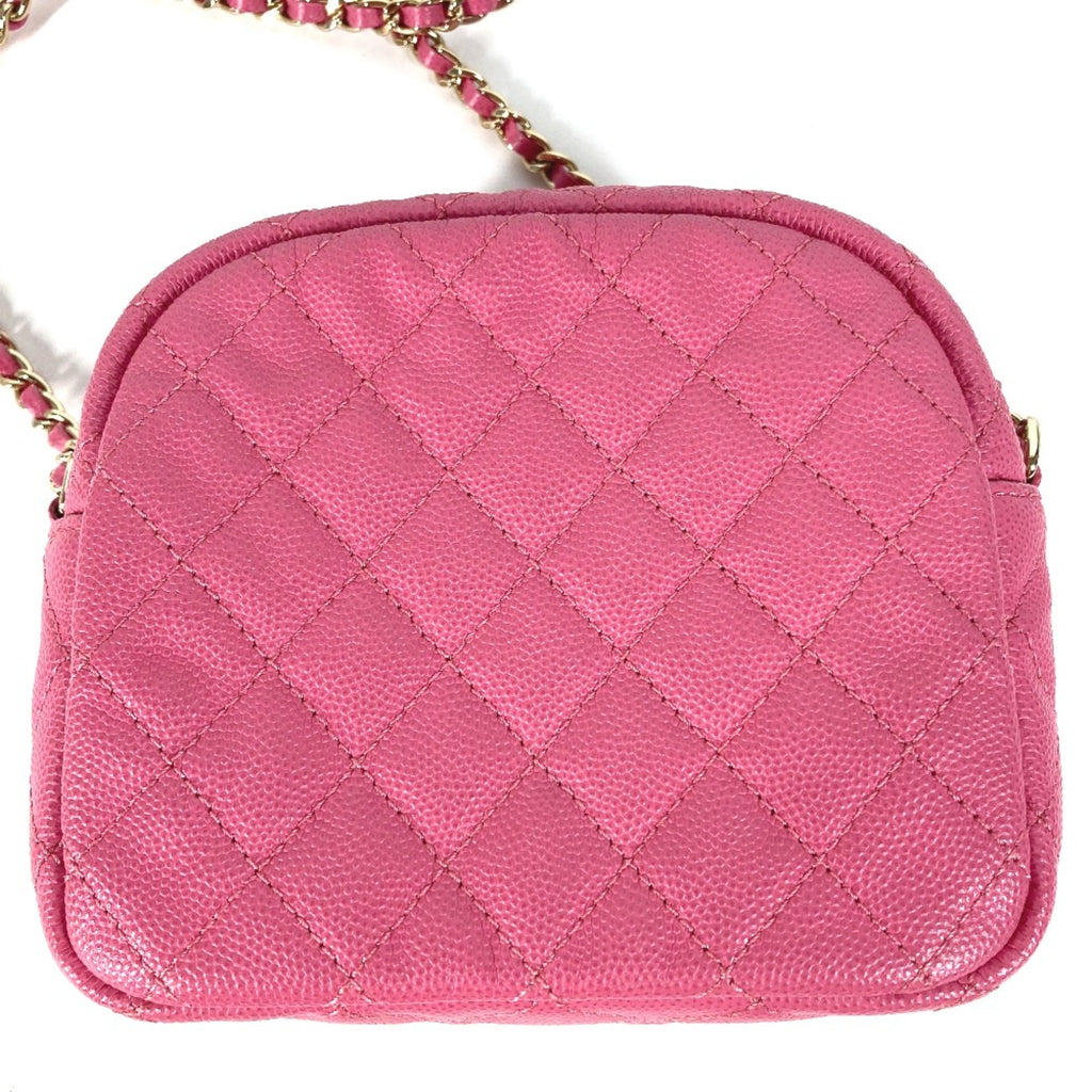 Chanel Pink Leather Shoulder Bag (Pre-Owned)