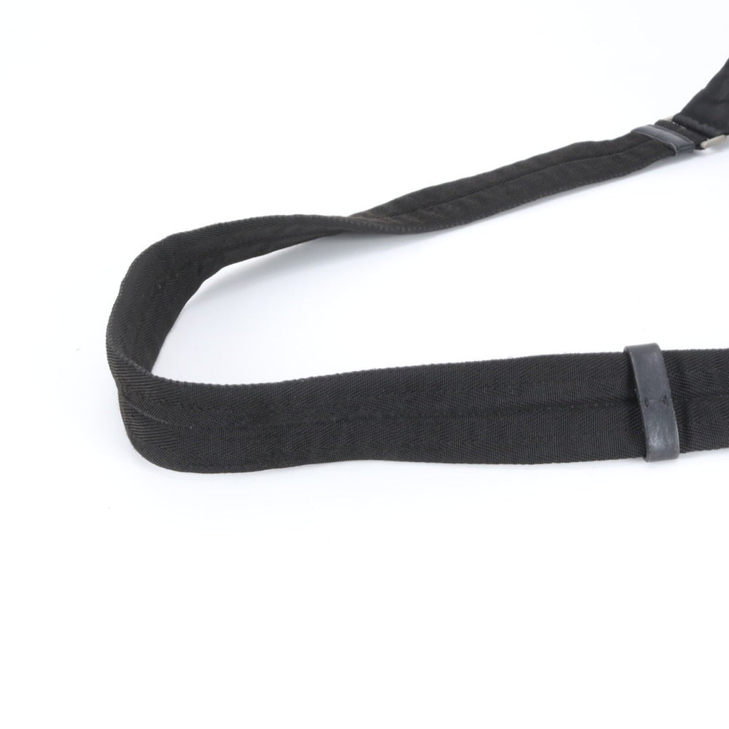 Prada Black Nylon Leather Shoulder Bag (Pre-Owned)