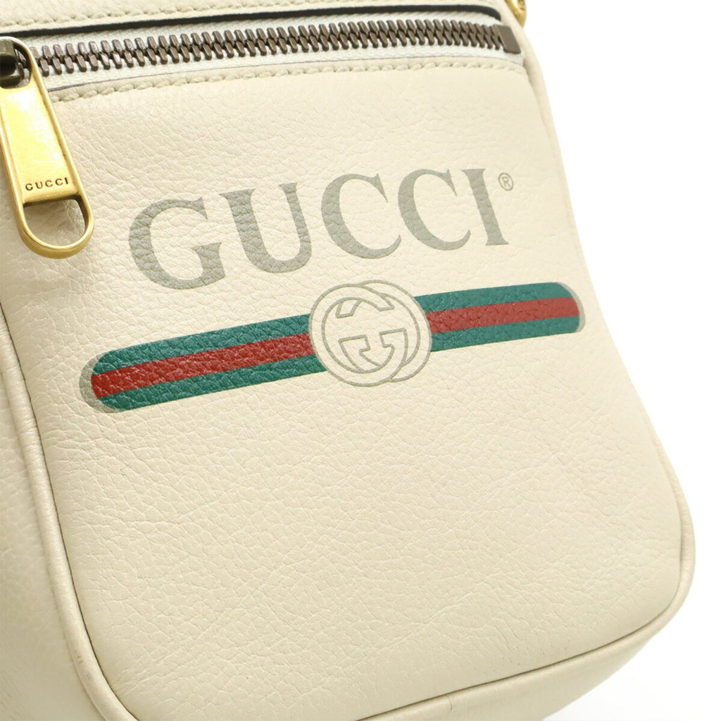 Gucci Ivory Leather Pochette Shoulder Bag (Pre-Owned)