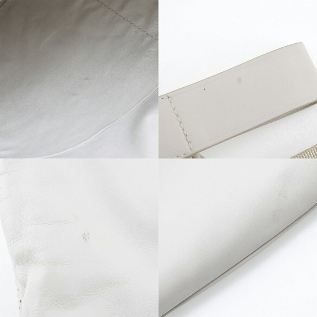Bottega Veneta Ivory Leather Backpack (Pre-Owned)
