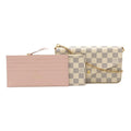 Louis Vuitton Ivory Damier Azur Clutch Bag Pochette Shoulder Bag (Pre-Owned)