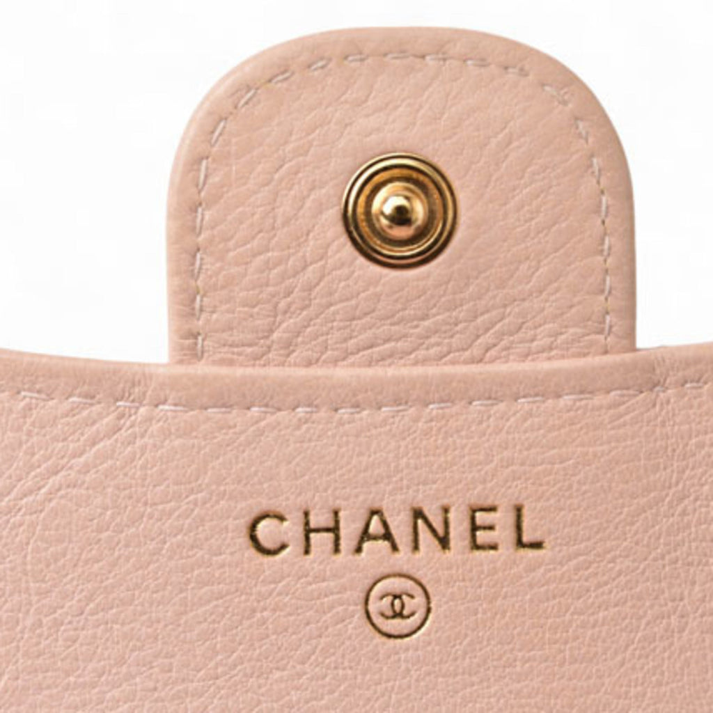 Chanel Baby Pink Leather Wallet (Tri-Fold) (Pre-Owned)