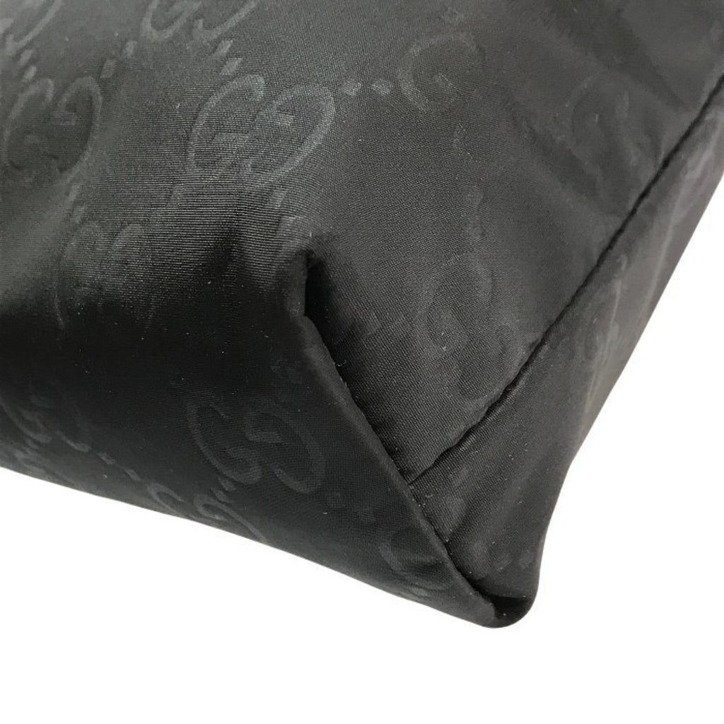 Gucci Black Nylon Leather Shoulder Bag (Pre-Owned)
